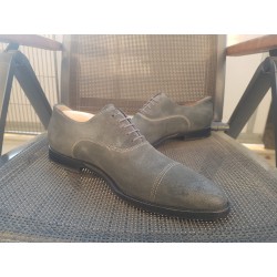 Santoni  Herrenschuhe grau-blau  Gr.43 UK 9