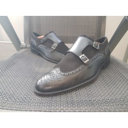 Hugo Boss Doppelmonk Herrenschuhe  Gr.44 UK 9,5
