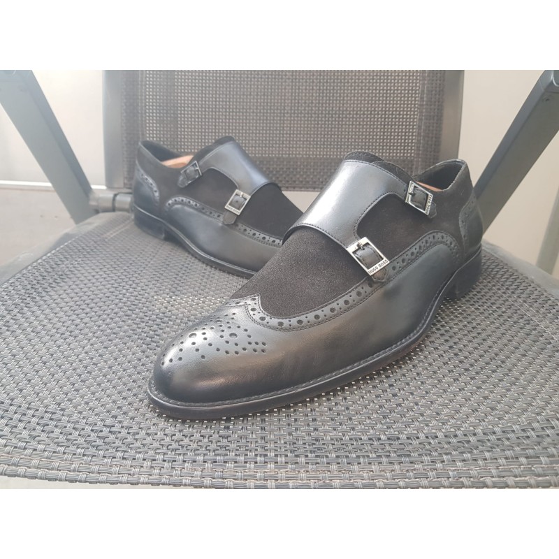 Hugo Boss Doppelmonk Herrenschuhe  Gr.44 UK 9,5