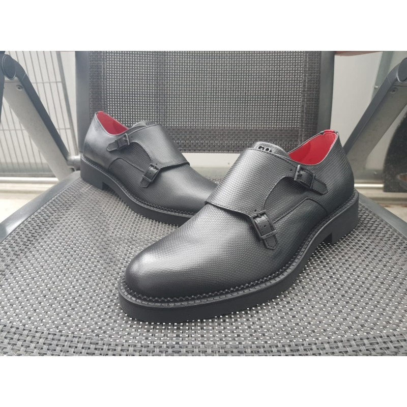 Hugo Boss Doppelmonk Herrenschuhe Gr.42 UK 8 Neu Hugo Boss Doppelmonk Herrenschuhe Gr.42 UK 8 Neu