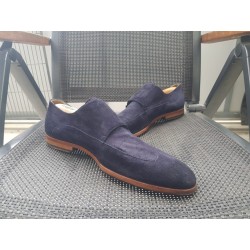 Hugo Boss Doppelmonk Herrenschuhe dunkelblau Gr.43 UK 9