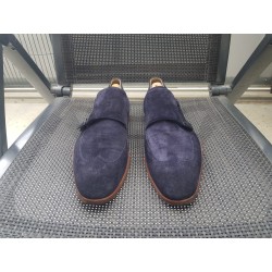 Hugo Boss Doppelmonk Herrenschuhe dunkelblau Gr.43 UK 9