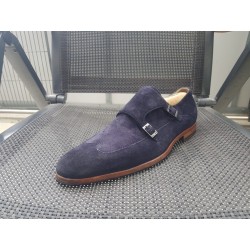Hugo Boss Doppelmonk Herrenschuhe dunkelblau Gr.43 UK 9
