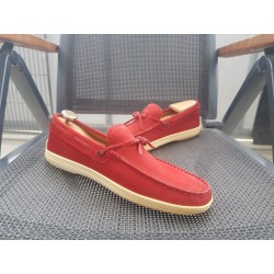 Tod's Herrenschuhe Wildleder rot Gr.42 UK 8