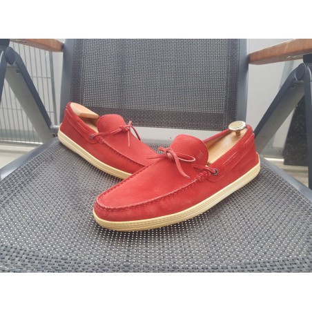 Tod's Herrenschuhe Wildleder rot Gr.42 UK 8