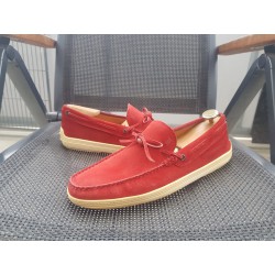 Tod's Herrenschuhe Wildleder rot Gr.42 UK 8