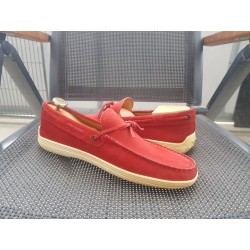Tod's Herrenschuhe Wildleder rot Gr.42 UK 8
