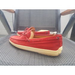 Tod's Herrenschuhe Wildleder rot Gr.42 UK 8
