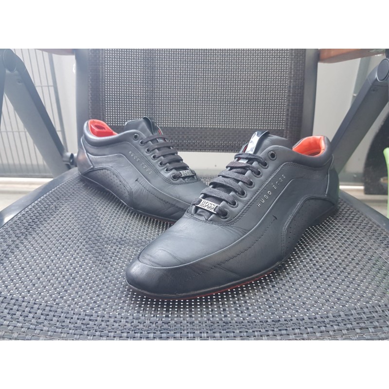Hugo Boss Herrenschuhe Racing schwarz Gr.44 Hugo Boss Herrenschuhe Racing schwarz Gr.44