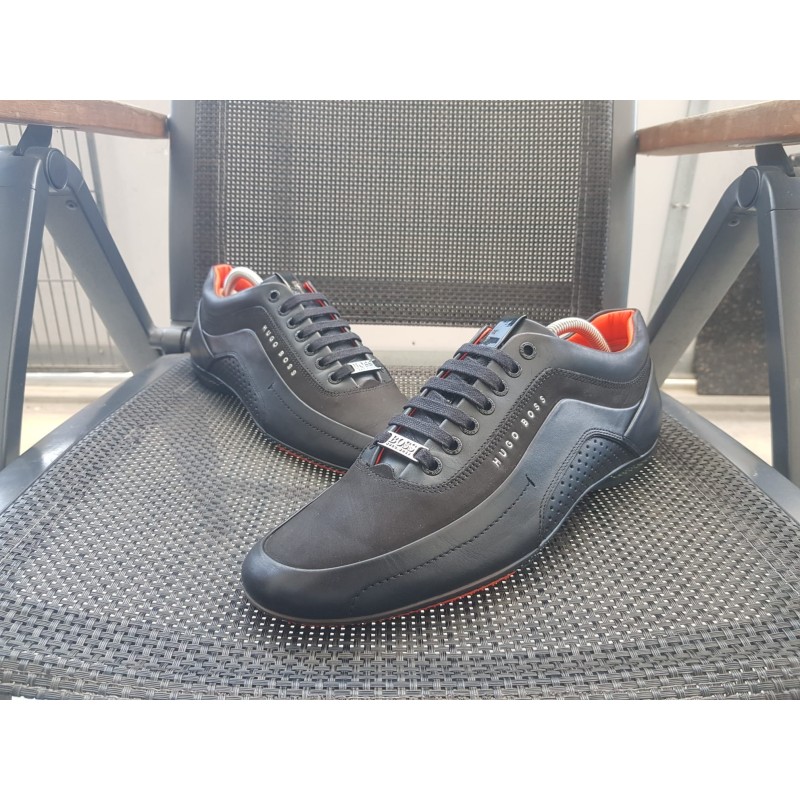 Hugo Boss Herrenschuhe Racing schwarz Gr.42