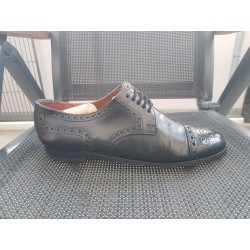 Ludwig Reiter Shell Cordovan schwarz Herrenschuhe Gr.45 UK 11,5