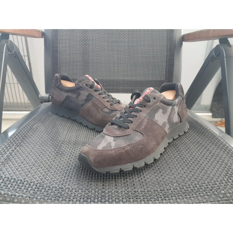 Prada Camouflage Herrenschuhe Gr.42,5 UK 8,5