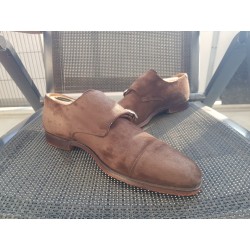 Crockett Jones Lowndes Doppelmonk Herrenschuhe Gr.41,5 UK 7,5