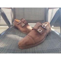 Crockett Jones Lowndes Doppelmonk Herrenschuhe Gr.41,5 UK 7,5