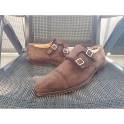 Crockett Jones Lowndes Doppelmonk Herrenschuhe Gr.41,5 UK 7,5