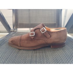 Crockett Jones Lowndes Doppelmonk Herrenschuhe Gr.41,5 UK 7,5