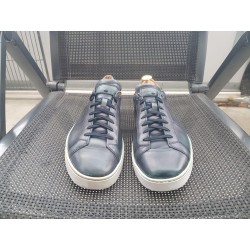 Santoni Herrenschuhe blau Gr.42,5 UK 8,5