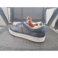 Santoni Herrenschuhe blau Gr.42,5 UK 8,5