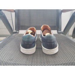 Santoni Herrenschuhe blau Gr.42,5 UK 8,5