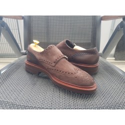 Santoni Doppelmonk Herrenschuhe braun Gr.41,5 UK 7,5
