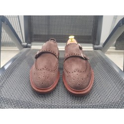 Santoni Doppelmonk Herrenschuhe braun Gr.41,5 UK 7,5