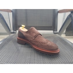 Santoni Doppelmonk Herrenschuhe braun Gr.41,5 UK 7,5