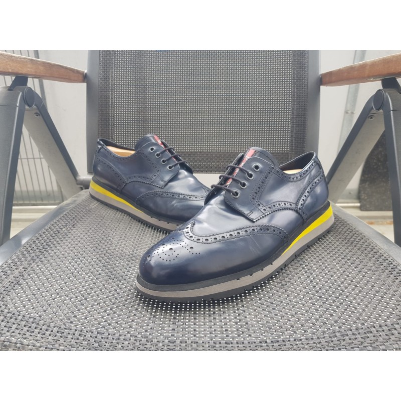 Prada Herrenschuhe Dunkelblau Gr.44 UK 9,5