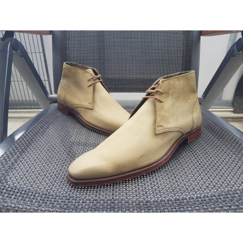 Crockett Jones Milton Herrenschuhe Khaki Gr.41,5 UK 7,5