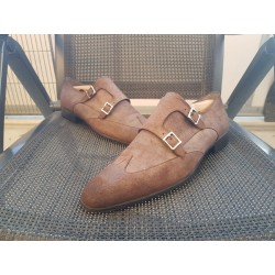 Kopie von Santoni Doppelmonk Herrenschuhe Gr.42 UK 8