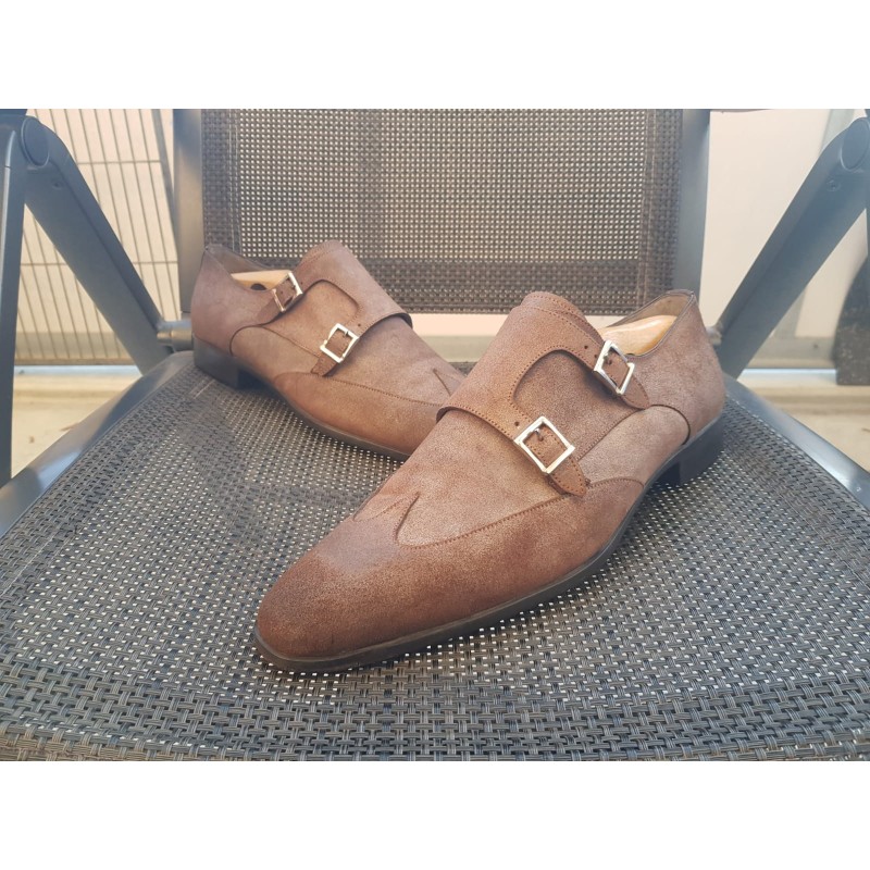 Kopie von Santoni Doppelmonk Herrenschuhe Gr.42 UK 8