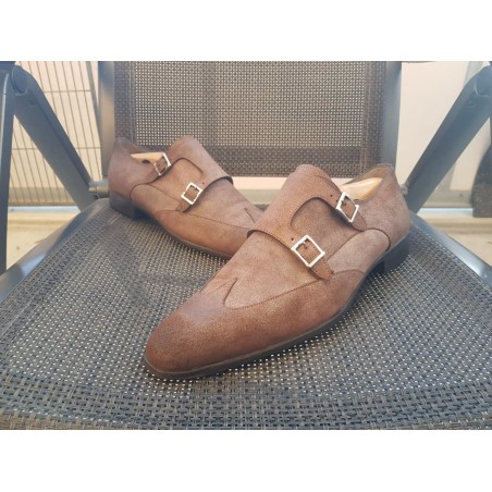 Kopie von Santoni Doppelmonk Herrenschuhe Gr.42 UK 8