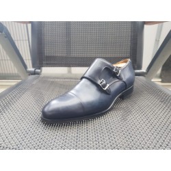Magnanni Doppelmonk Herrenschuhe dunkelblau Gr.41