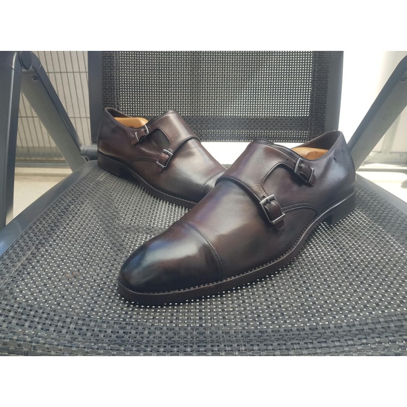 Hugo Boss Doppelmonk Herrenschuhe Tailored Gr.43 UK 9