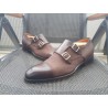 Santoni Doppelmonk Herrenschuhe braun  Gr.42,5 Uk 8,5