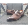 Santoni Doppelmonk Herrenschuhe braun  Gr.42,5 Uk 8,5