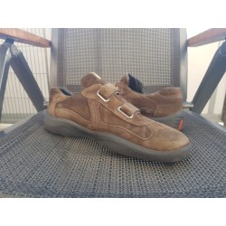 Prada Americas Cup Herrenschuhe Braun Gr.44