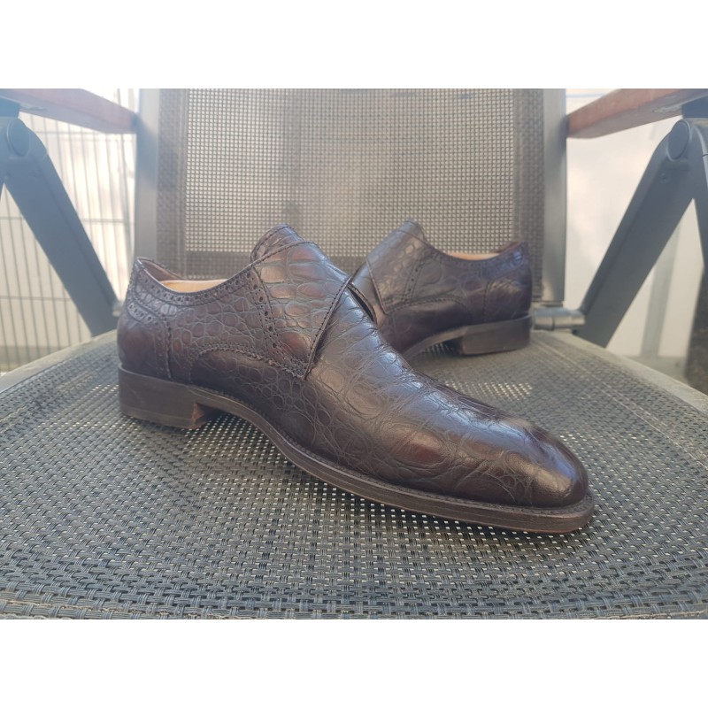 Lottusse Monk Herrenschuhe Kroko Gr.41 Lottusse Monk Herrenschuhe Kroko Gr.41