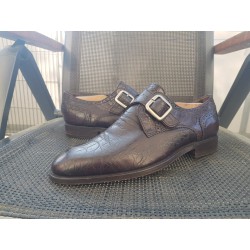 Lottusse Monk Herrenschuhe  Kroko Gr.41
