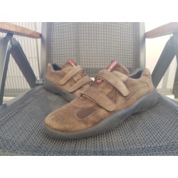Prada Americas Cup Herrenschuhe Braun Gr.44