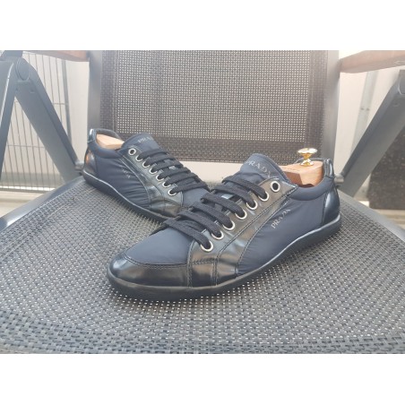 Prada Sneaker Blau Herrenschuhe Gr. 41,5 UK 7,5